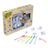 Crayola Washimals Домашні тваринки - набір для розфарбовування, 5 тваринок та 6 фломастерів (74-7516)