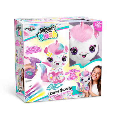 Canal Toys Style 4 Ever Airbrush Plush Єдиноріг - набір для розфарбовування м'якої іграшки аерографом (OFG228)