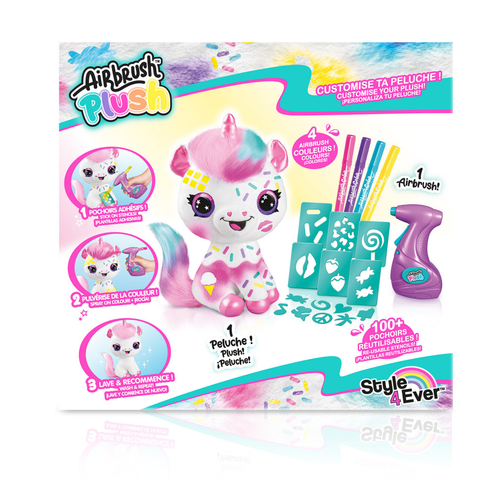 Canal Toys Style 4 Ever Airbrush Plush Єдиноріг - набір для розфарбовування м'якої іграшки аерографом (OFG228) Canal Toys Style 4 Ever Airbrush Plush Єдиноріг - набір для розфарбовування м'якої іграшки аерографом (OFG228)