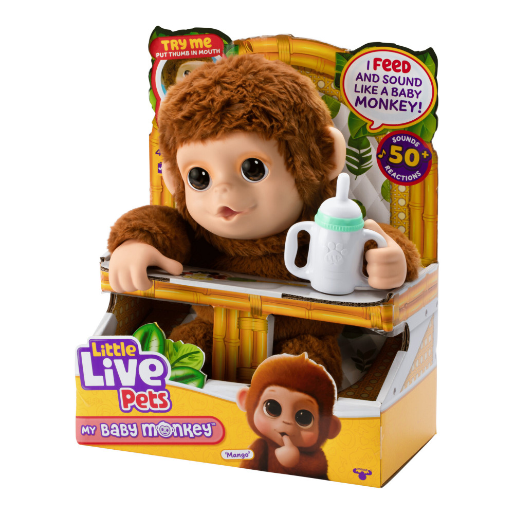 Little Live Pets Маленьке мавпеня - інтерактивна іграшка (26558)