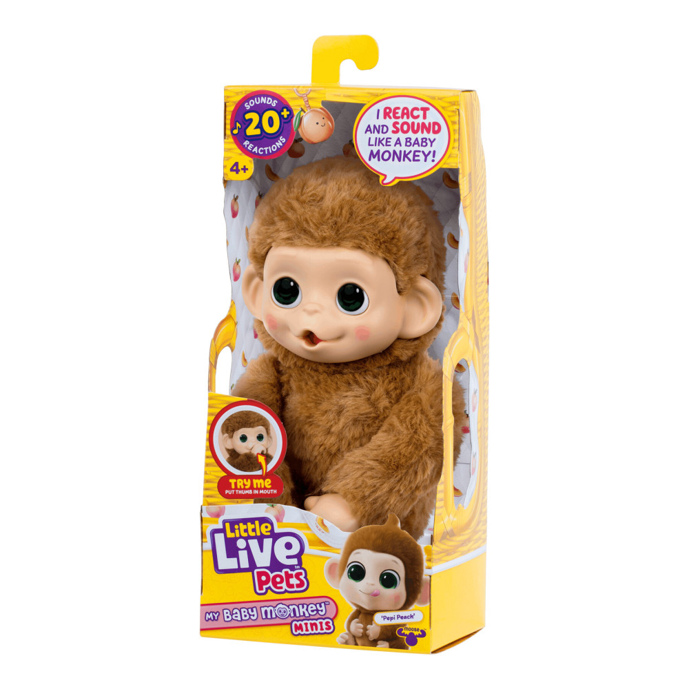 Little Live Pets Мавпеня Пепі Піч - інтерактивна іграшка, бежева (26766)