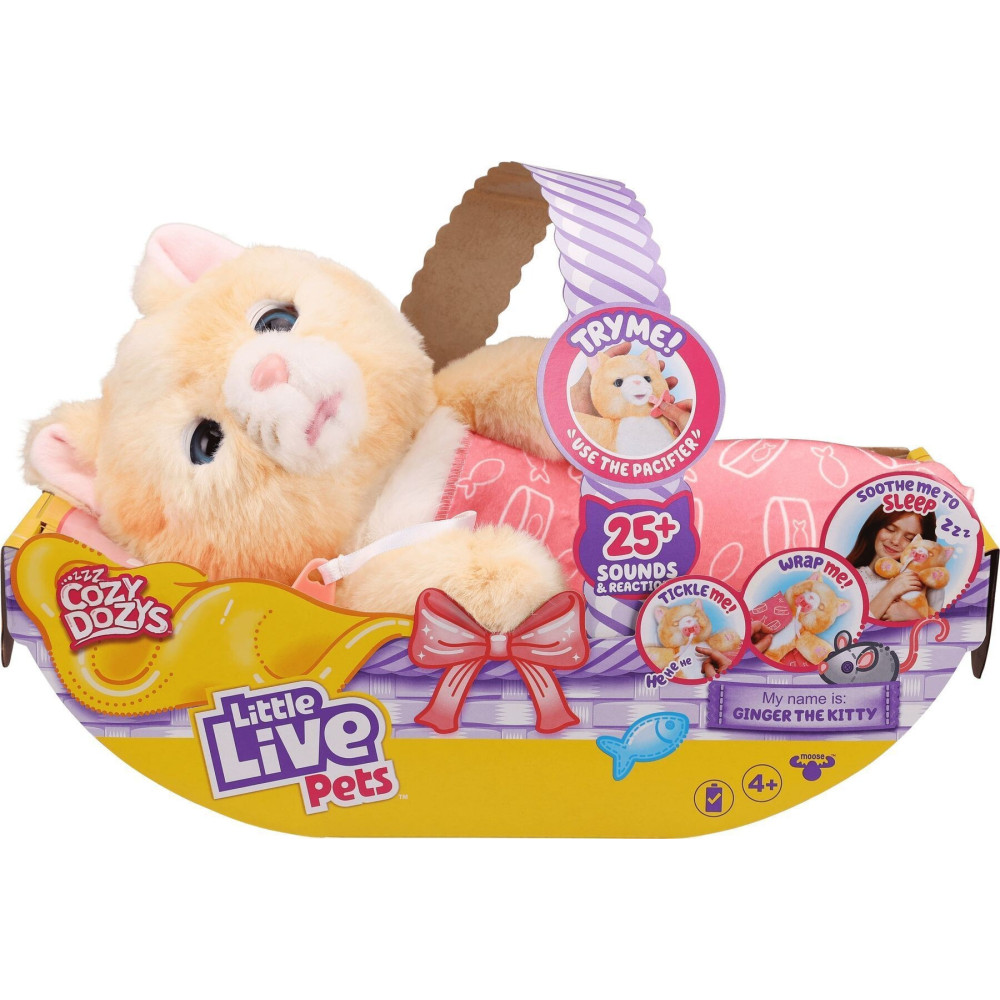 Little Live Pets Кошеня-обіймашка Джінджер - інтерактивна іграшка (26492) Little Live Pets Кошеня-обіймашка Джінджер - інтерактивна іграшка (26492)