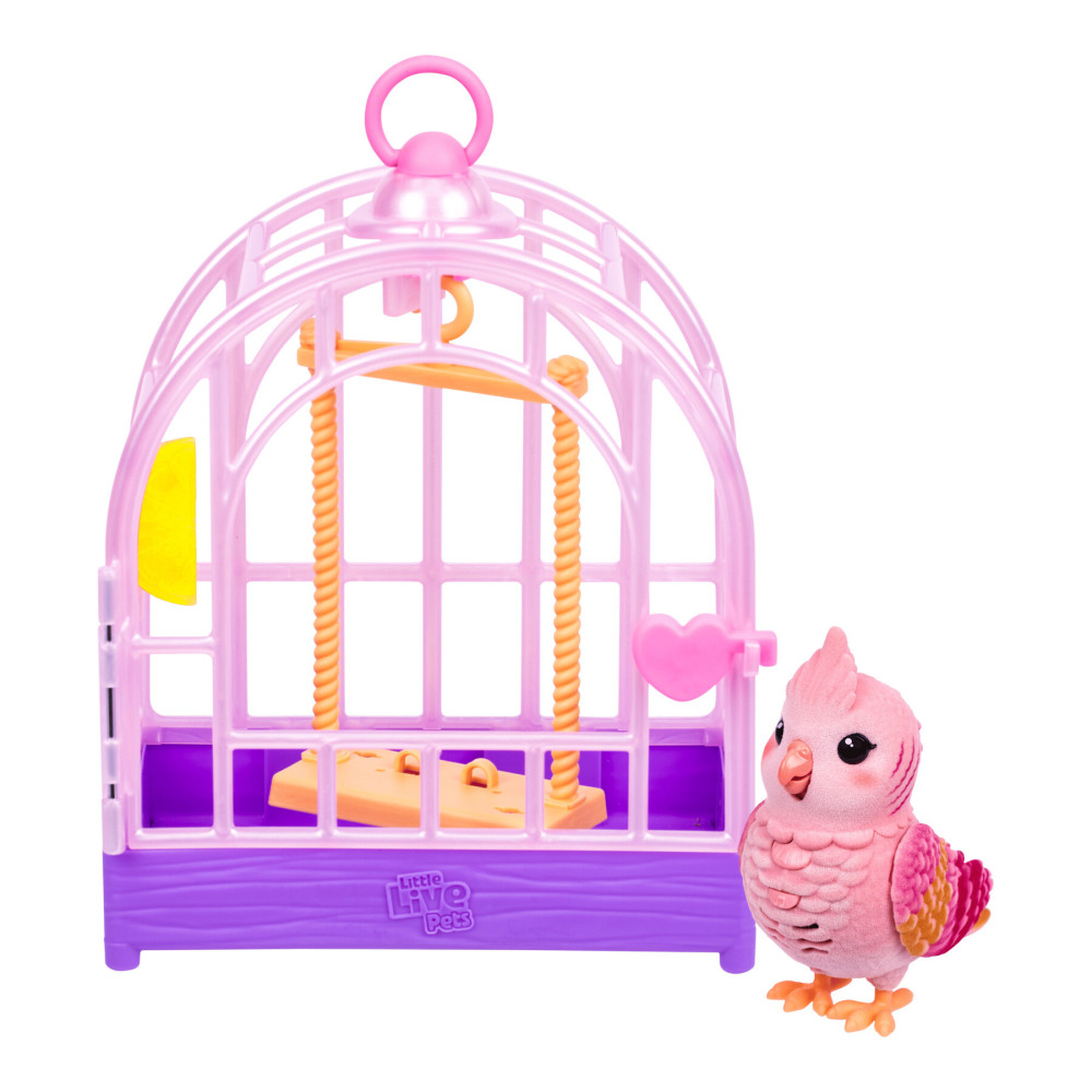 Little Live Pets Папужка какаду Розі в клітці - інтерактивна іграшка (26692) Little Live Pets Папужка какаду Розі в клітці - інтерактивна іграшка (26692)