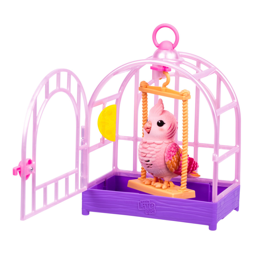 Little Live Pets Папужка какаду Розі в клітці - інтерактивна іграшка (26692) Little Live Pets Папужка какаду Розі в клітці - інтерактивна іграшка (26692)