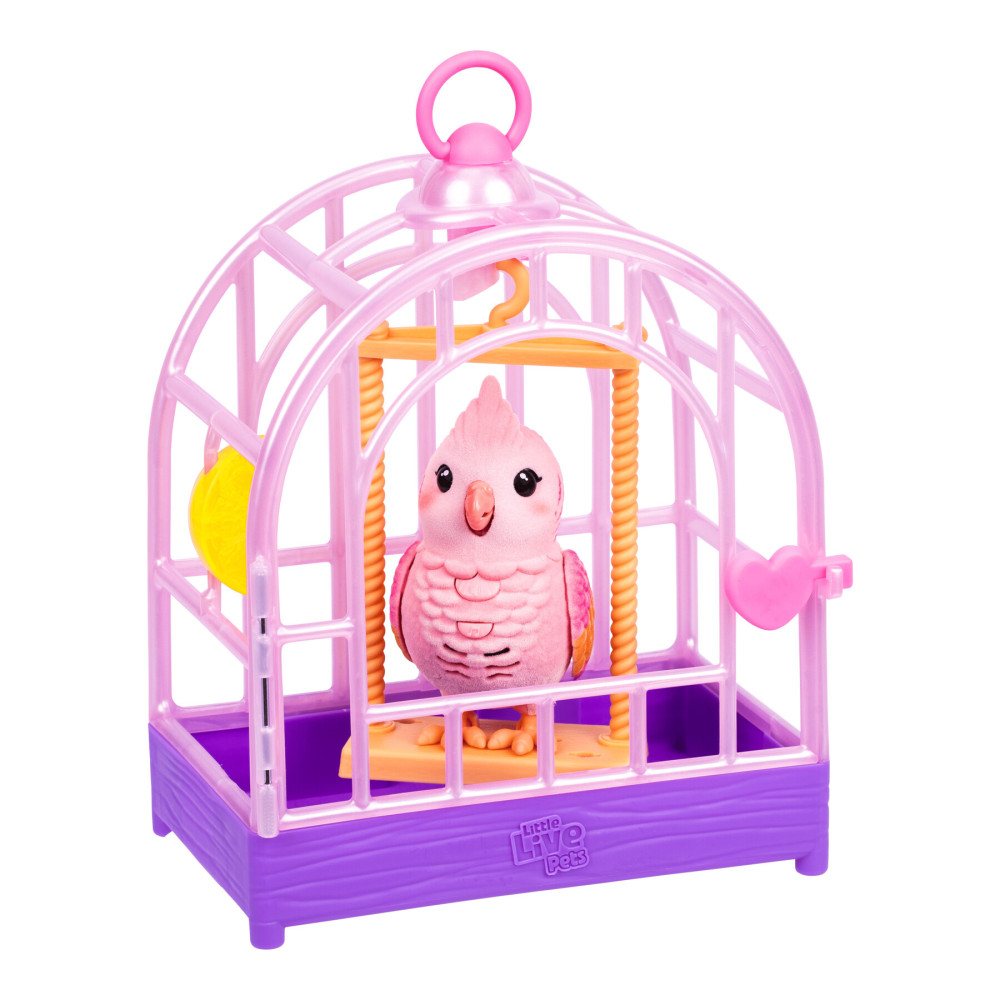 Little Live Pets Папужка какаду Розі в клітці - інтерактивна іграшка (26692) Little Live Pets Папужка какаду Розі в клітці - інтерактивна іграшка (26692)