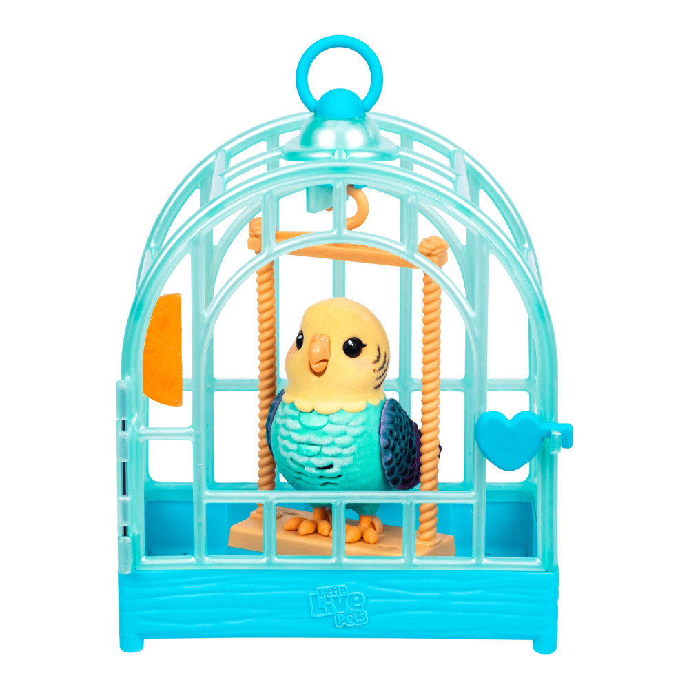 Little Live Pets Хвилястий папужка Інді в клітці - інтерактивна іграшка (26691)