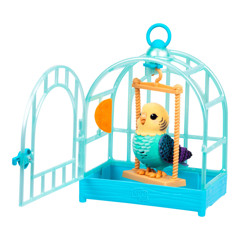 Little Live Pets Хвилястий папужка Інді в клітці - інтерактивна іграшка (26691)