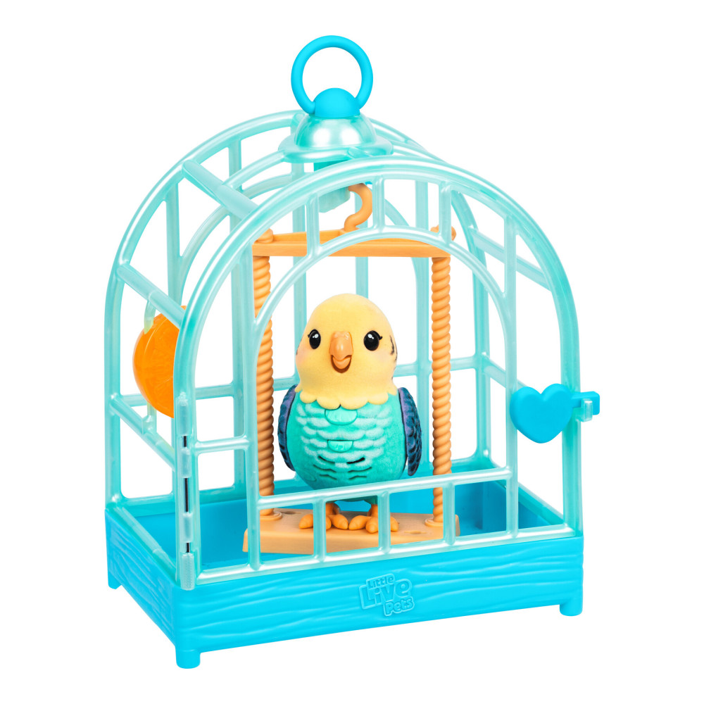 Little Live Pets Хвилястий папужка Інді в клітці - інтерактивна іграшка (26691)