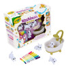 Crayola Washimals Гламурні улюбленці - набір для розфарбовування з ванною, 4 тваринки та 6 фломастерів (74-7453)