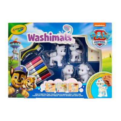 Crayola Washimals Paw Patrol - набір для розфарбовування, 4 фігурки та 6 фломастерів (74-0290) Crayola Washimals Paw Patrol - набір для розфарбовування, 4 фігурки та 6 фломастерів (74-0290)