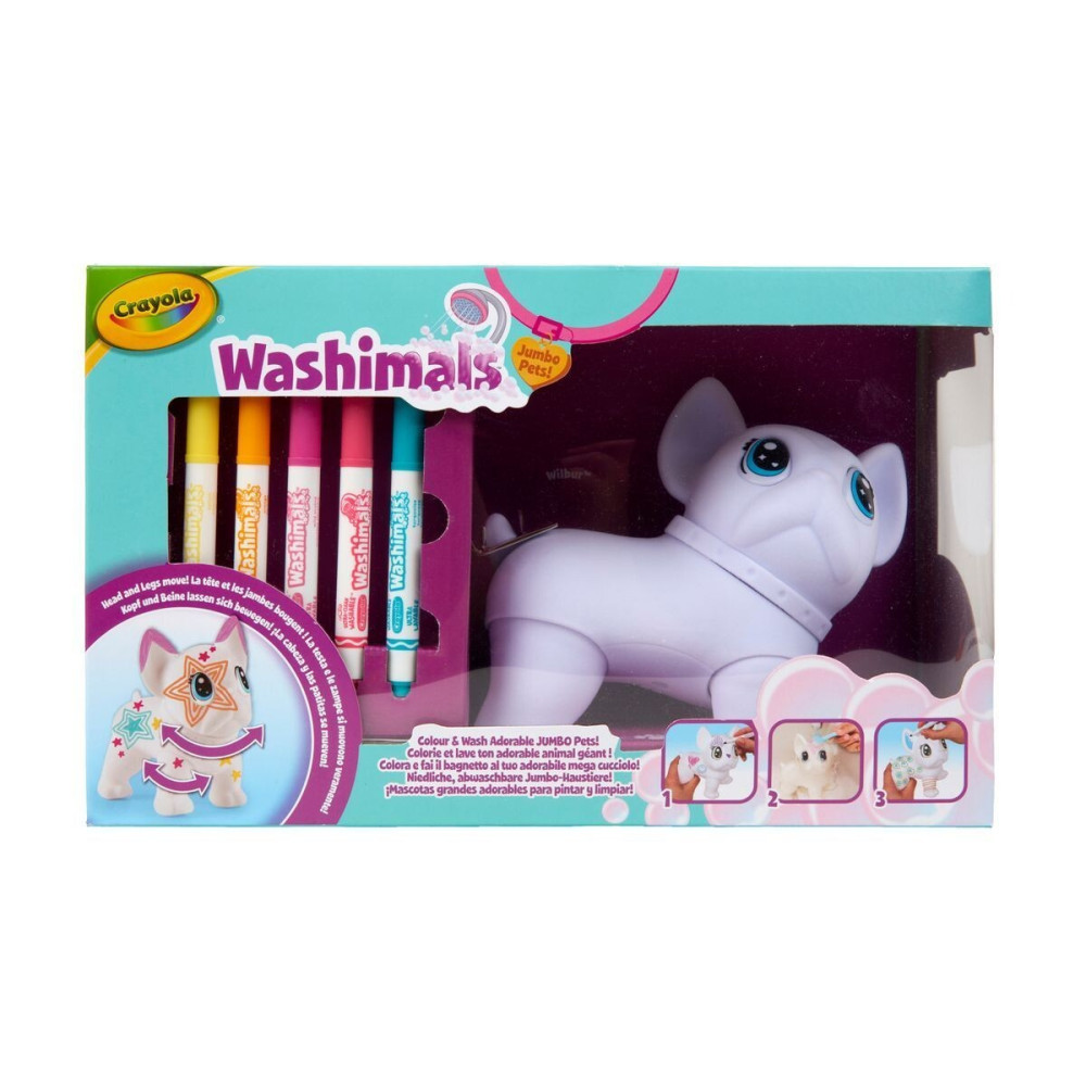 Crayola Washimals Пес-велетень - набір для розфарбовування фігурки з фломастерами (74-0227) Crayola Washimals Пес-велетень - набір для розфарбовування фігурки з фломастерами (74-0227)