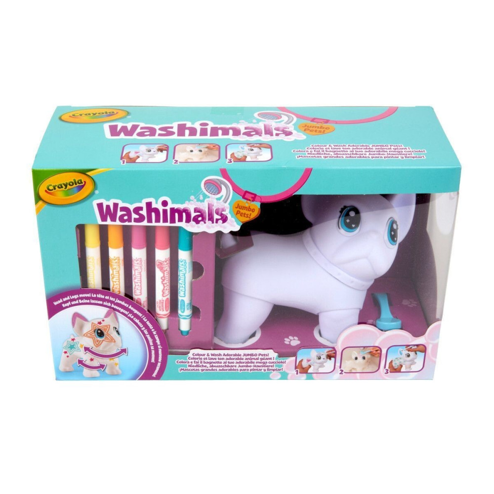 Crayola Washimals Пес-велетень - набір для розфарбовування фігурки з фломастерами (74-0227) Crayola Washimals Пес-велетень - набір для розфарбовування фігурки з фломастерами (74-0227)