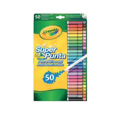 Crayola Supertips - набір змивних фломастерів, 50 кольорів (7555) Crayola Supertips - набір змивних фломастерів, 50 кольорів (7555)