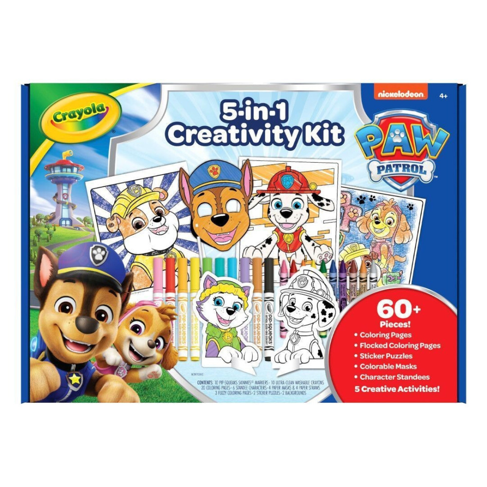 Crayola Paw Patrol Набір 5 в 1 - великий набір для творчості, 60 одиниць (04-2940)