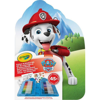 Crayola Paw Patrol Переносний набір - переносний набір для малювання з фломастерами та розмальовками (04-0783) Crayola Paw Patrol Переносний набір - переносний набір для малювання з фломастерами та розмальовками (04-0783)