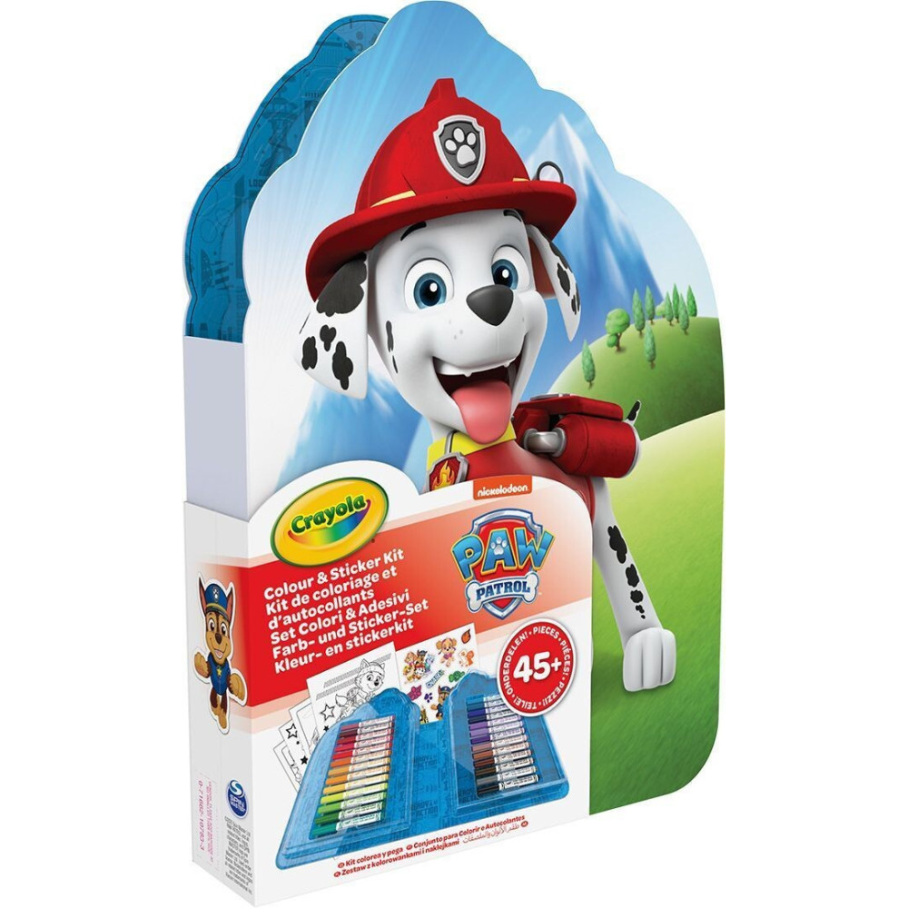 Crayola Paw Patrol Переносний набір - переносний набір для малювання з фломастерами та розмальовками (04-0783) Crayola Paw Patrol Переносний набір - переносний набір для малювання з фломастерами та розмальовками (04-0783)
