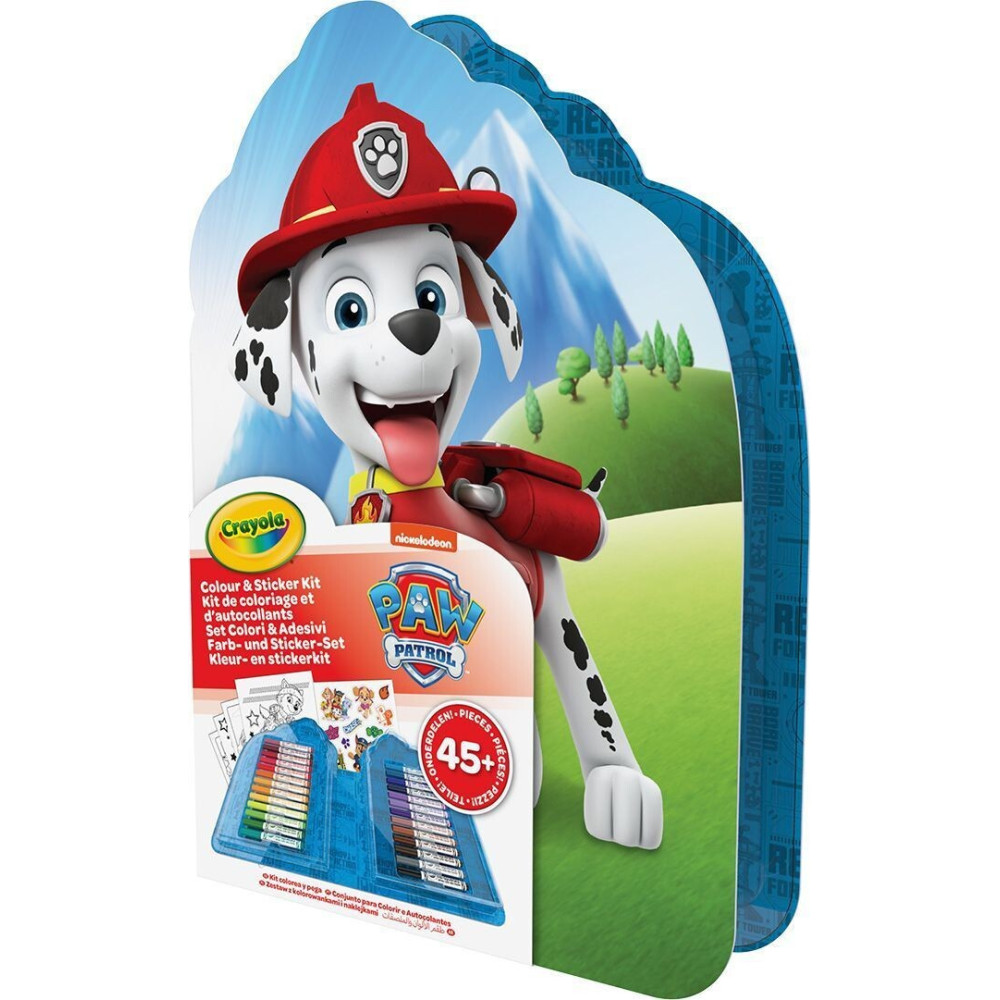 Crayola Paw Patrol Переносний набір - переносний набір для малювання з фломастерами та розмальовками (04-0783) Crayola Paw Patrol Переносний набір - переносний набір для малювання з фломастерами та розмальовками (04-0783)