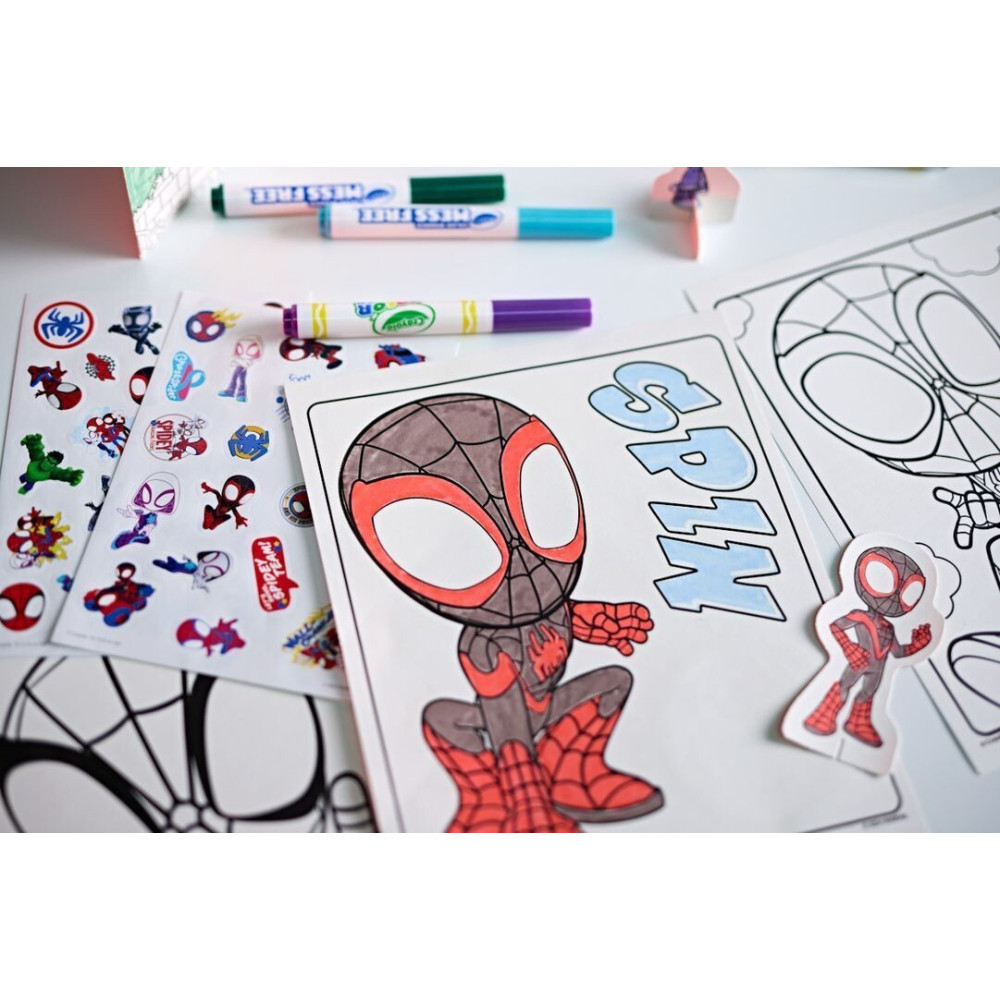 Crayola Color Wonder Spidey - набір для малювання з фломастерами, що проявляються (75-7193) Crayola Color Wonder Spidey - набір для малювання з фломастерами, що проявляються (75-7193)
