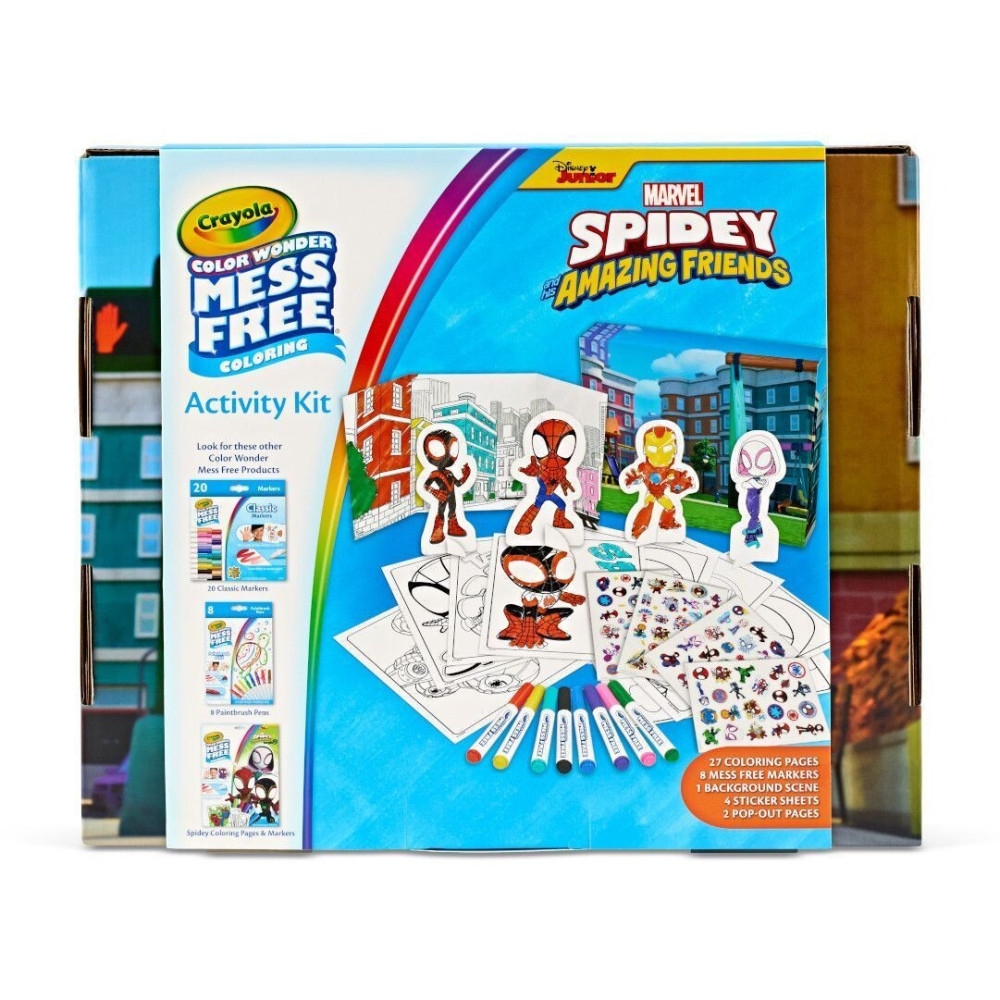 Crayola Color Wonder Spidey - набір для малювання з фломастерами, що проявляються (75-7193) Crayola Color Wonder Spidey - набір для малювання з фломастерами, що проявляються (75-7193)