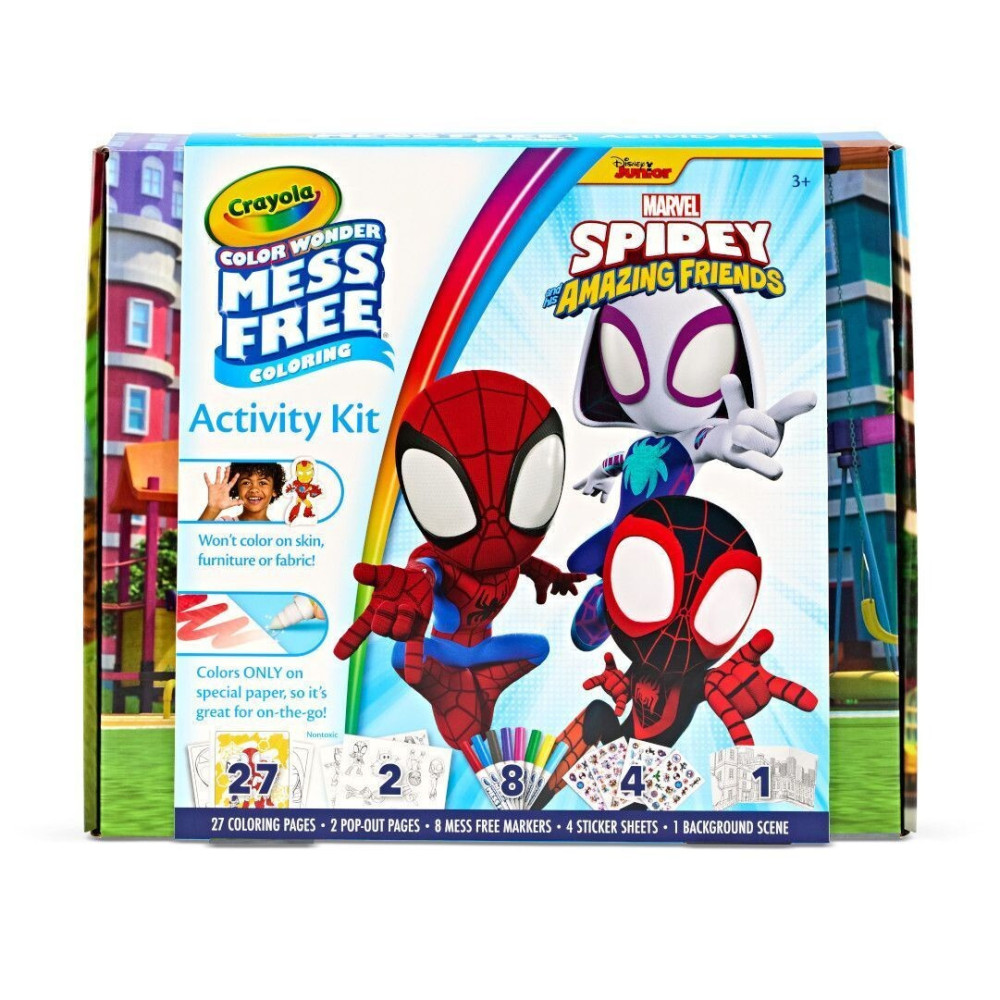 Crayola Color Wonder Spidey - набір для малювання з фломастерами, що проявляються (75-7193) Crayola Color Wonder Spidey - набір для малювання з фломастерами, що проявляються (75-7193)