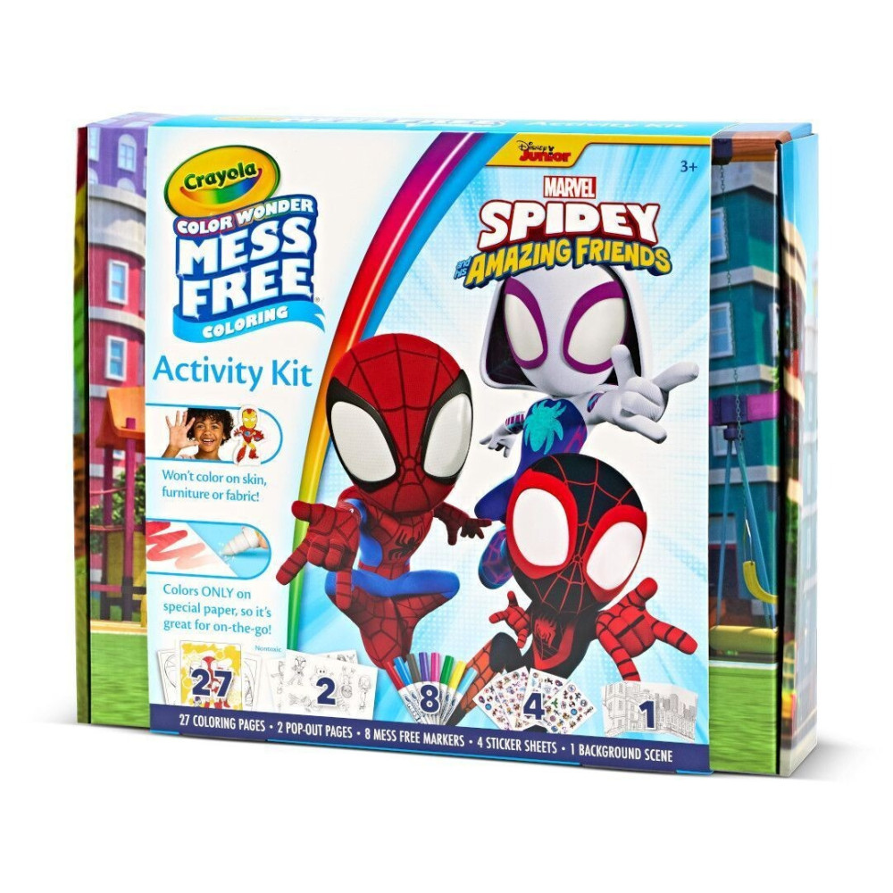 Crayola Color Wonder Spidey - набір для малювання з фломастерами, що проявляються (75-7193) Crayola Color Wonder Spidey - набір для малювання з фломастерами, що проявляються (75-7193)
