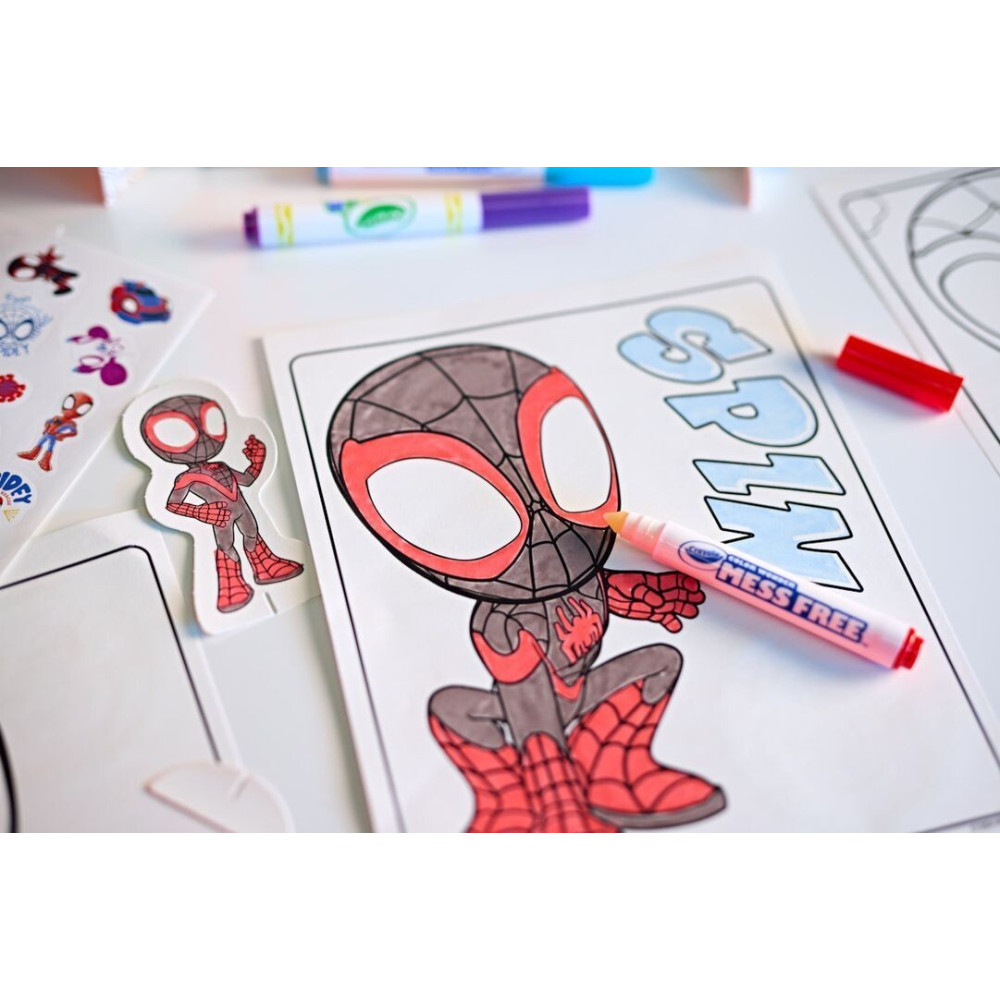 Crayola Color Wonder Spidey - набір для малювання з фломастерами, що проявляються (75-7193) Crayola Color Wonder Spidey - набір для малювання з фломастерами, що проявляються (75-7193)