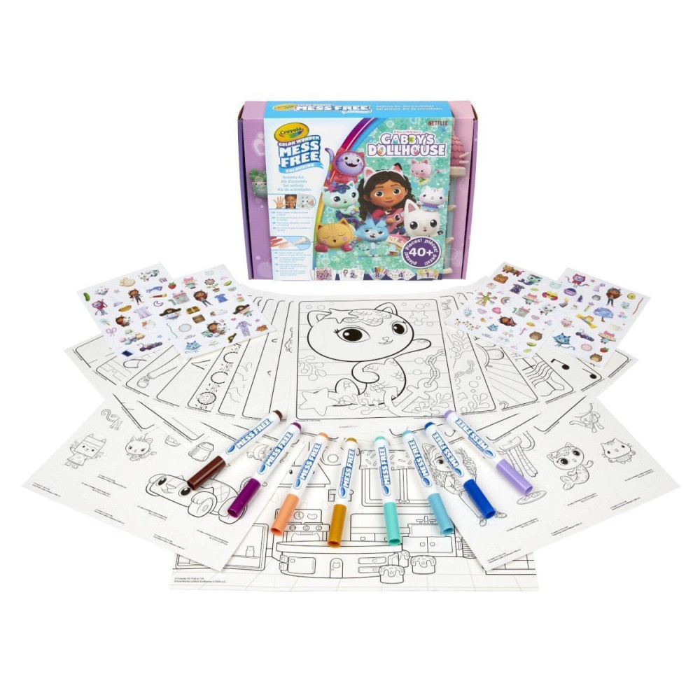 Crayola Color Wonder Gabby's Dollhouse - набір для малювання з фломастерами, що проявляються (75-7170) Crayola Color Wonder Gabby's Dollhouse - набір для малювання з фломастерами, що проявляються (75-7170)
