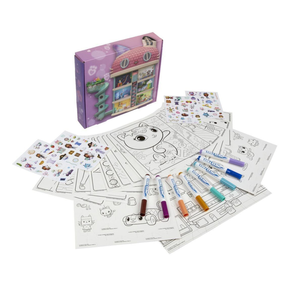 Crayola Color Wonder Gabby's Dollhouse - набір для малювання з фломастерами, що проявляються (75-7170) Crayola Color Wonder Gabby's Dollhouse - набір для малювання з фломастерами, що проявляються (75-7170)