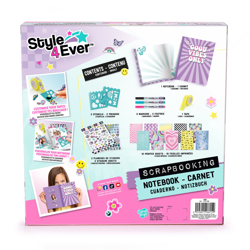 Canal Toys Style 4 Ever Скрапбукінг Щоденник для таємниць - набір для скрапбукінгу зі щоденником (OFG298) Canal Toys Style 4 Ever Скрапбукінг Щоденник для таємниць - набір для скрапбукінгу зі щоденником (OFG298)