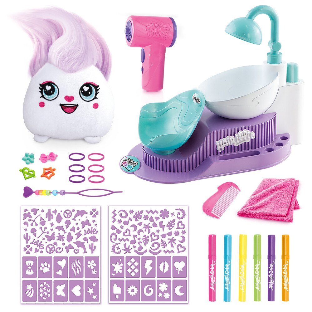 Canal Toys Airbrush Plush Hair'iffic Перукарня - набір для розфарбовування м'якої іграшки зі станцією-душем (AIR044)