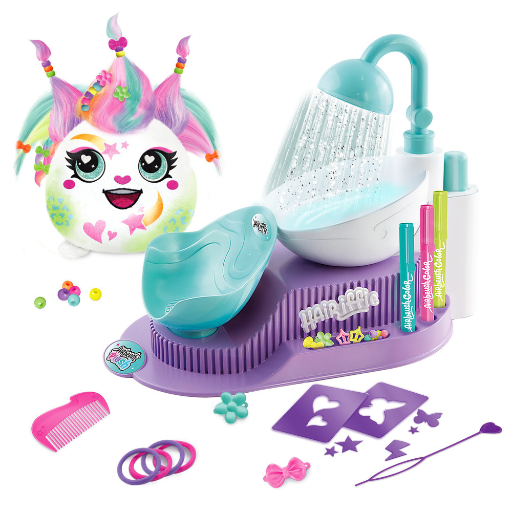 Canal Toys Airbrush Plush Hair'iffic Перукарня - набір для розфарбовування м'якої іграшки зі станцією-душем (AIR044)