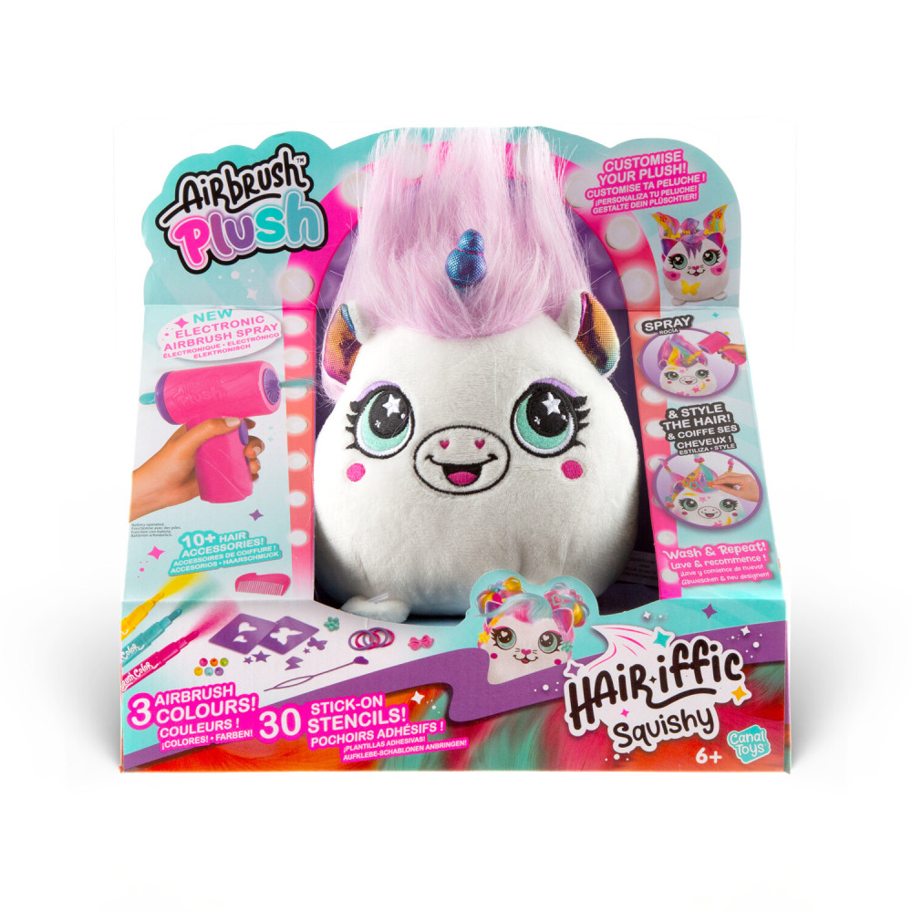 Canal Toys Airbrush Plush Hair'iffic Принцеса - набір для розфарбовування м'якої іграшки аерографом (AIR040/1)