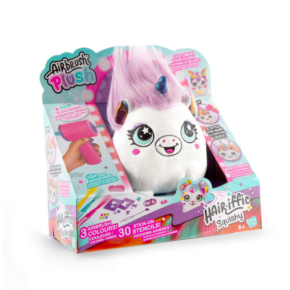 Canal Toys Airbrush Plush Hair'iffic Принцеса - набір для розфарбовування м'якої іграшки аерографом (AIR040/1)