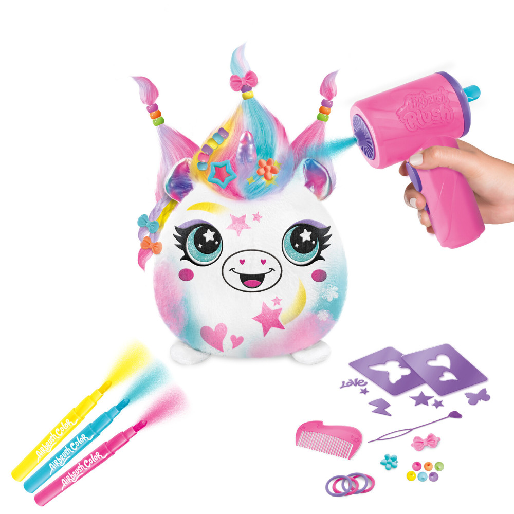 Canal Toys Airbrush Plush Hair'iffic Принцеса - набір для розфарбовування м'якої іграшки аерографом (AIR040/1)