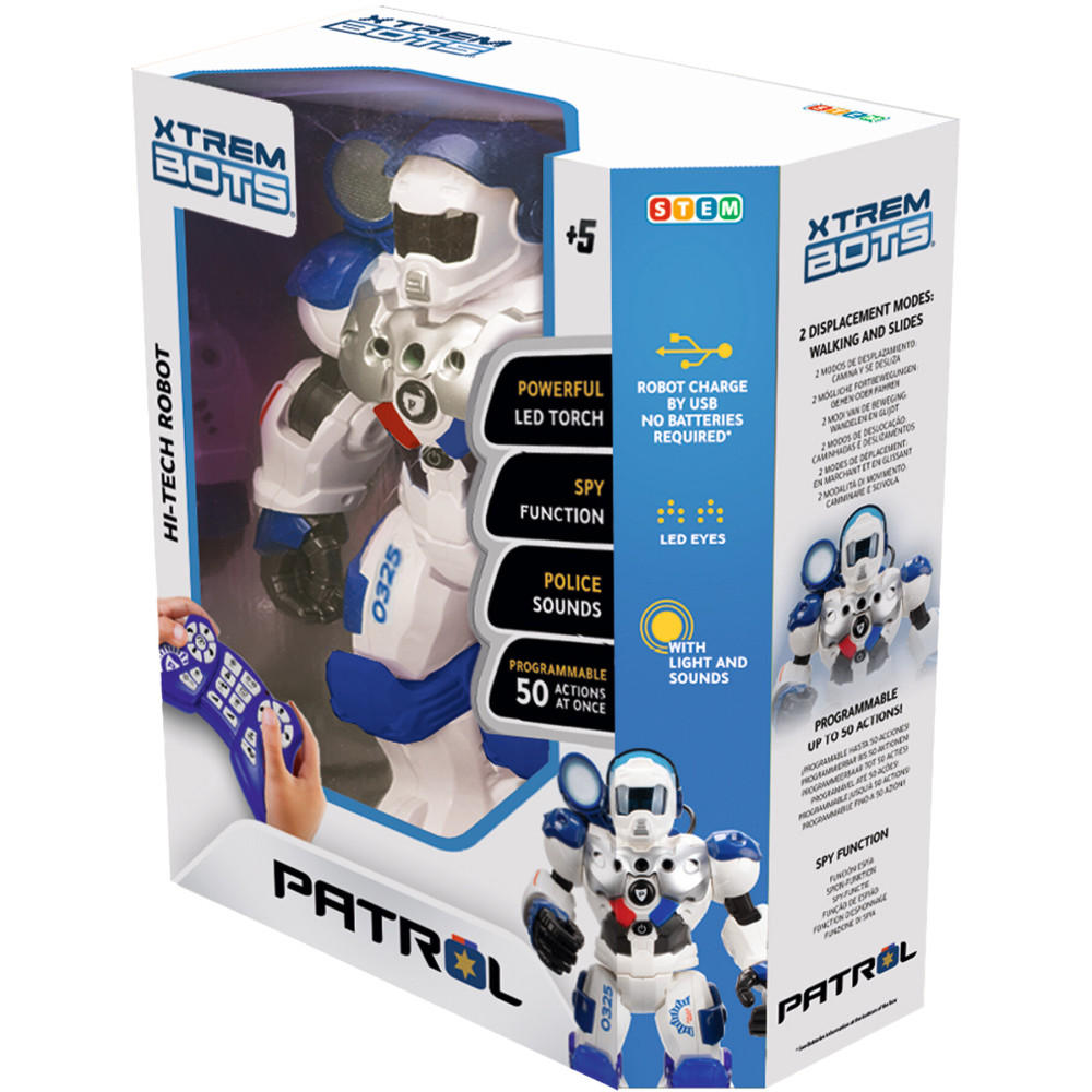 Xtrem Bots Патрульный - интерактивный робот на пульте управления (XT380972)