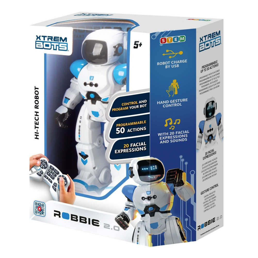 Xtrem Bots Роббі 2.0 - інтерактивний робот на пульті керування (XT3803272)
