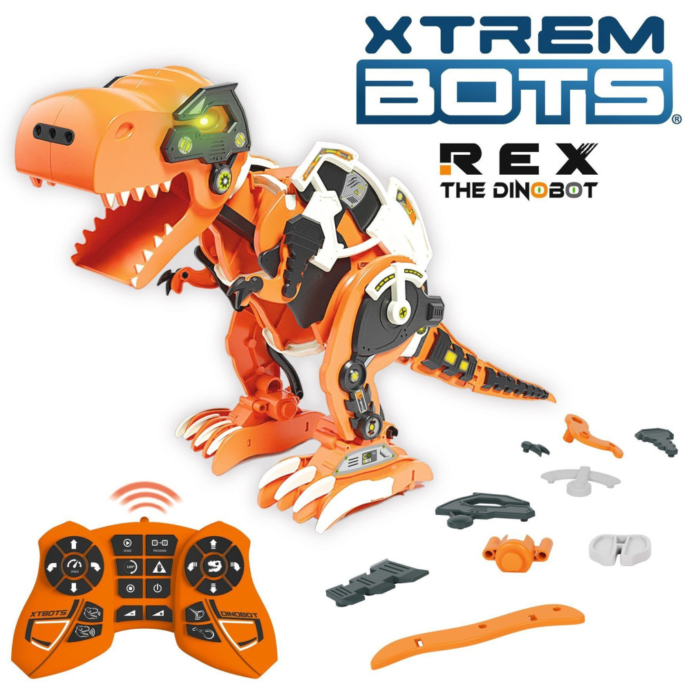 Xtrem Bots Дино Рекс - робот-конструктор на пульте управления (XT3803086)
