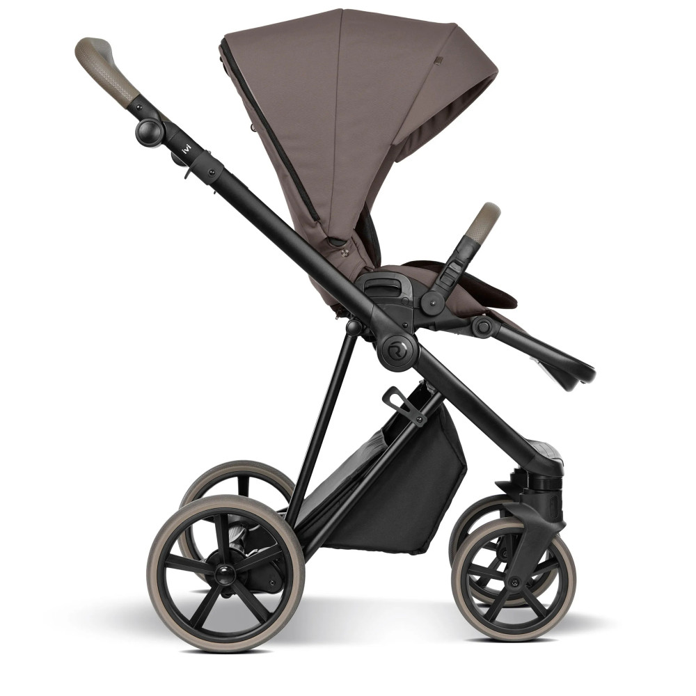 Roan Ivi 2.0 - детская коляска 2в1, премиум Vintage Collection, матрас Air Zone 3D, мягкая амортизация, солнцезащитный козырек в комплекте • Mocca Frappe Vintage (R-IVC-MF)
