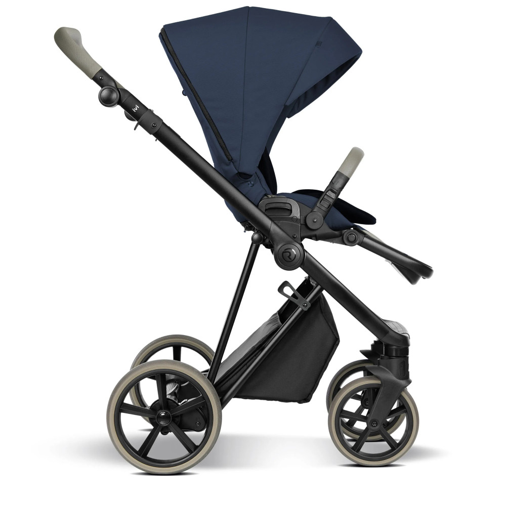 Roan Ivi 2.0 - детская коляска 2в1, премиум Vintage Collection, матрас Air Zone 3D, мягкая амортизация, солнцезащитный козырек в комплекте • Resort Blue Vintage (R-IVC-RB)