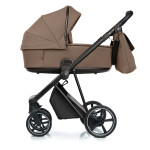 Roan Ivi 2.0 - детская коляска 2в1, премиум Vintage Collection, матрас Air Zone 3D, мягкая амортизация, солнцезащитный козырек в комплекте • Amber Silk Vintage (R-IVC-AS)