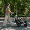 Kinderkraft Aveo 2 Plus - триколісний велосипед з великими колесами та можливістю реверсивного ходу (від 9 місяців до 5 років) • Beige (KRAVEO02BEG0000)