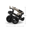 Kinderkraft Aveo 2 Plus - триколісний велосипед з великими колесами та можливістю реверсивного ходу (від 9 місяців до 5 років) • Beige (KRAVEO02BEG0000)