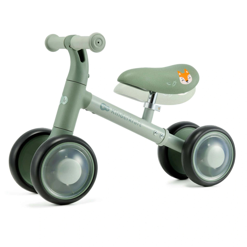 Kinderkraft Cutie Flash - чотириколісний міні-біговел (від 1 року, до 25 кг) • Green (KRCUFL00GRE0000)