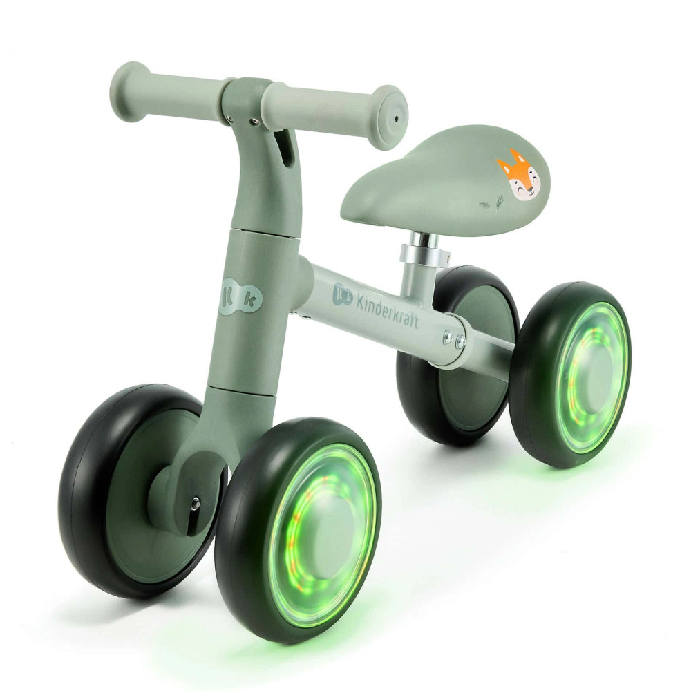 Kinderkraft Cutie Flash - чотириколісний міні-біговел (від 1 року, до 25 кг) • Green (KRCUFL00GRE0000)