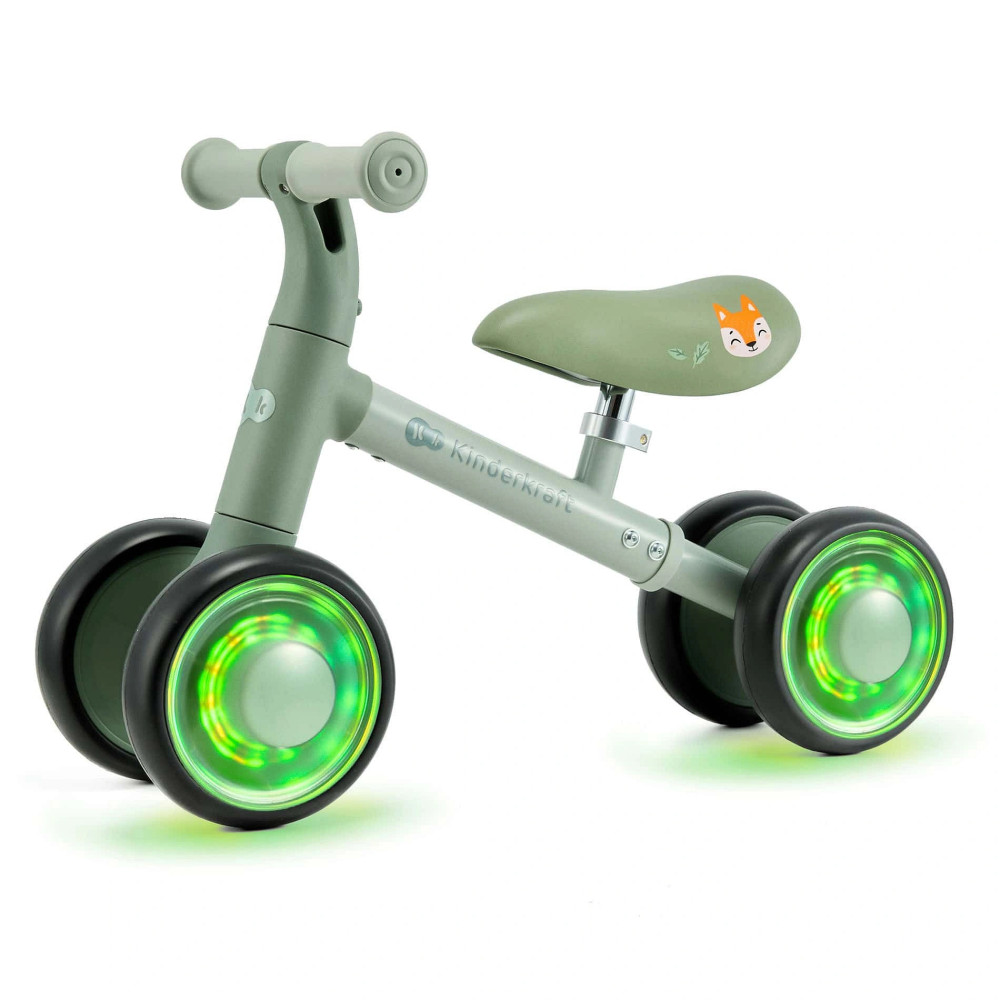 Kinderkraft Cutie Flash - чотириколісний міні-біговел (від 1 року, до 25 кг) • Green (KRCUFL00GRE0000)