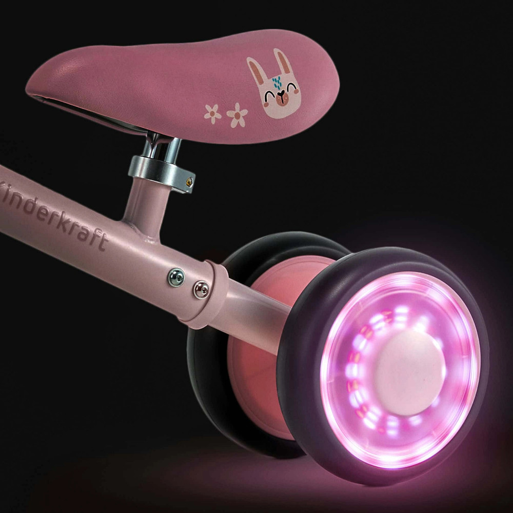 Kinderkraft Cutie Flash - чотириколісний міні-біговел (від 1 року, до 25 кг) • Pink (KRCUFL00PNK0000)