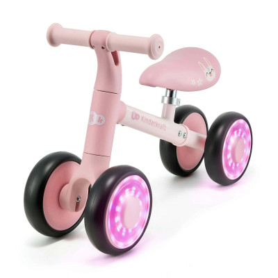 Kinderkraft Cutie Flash - чотириколісний міні-біговел (від 1 року, до 25 кг) • Pink (KRCUFL00PNK0000)