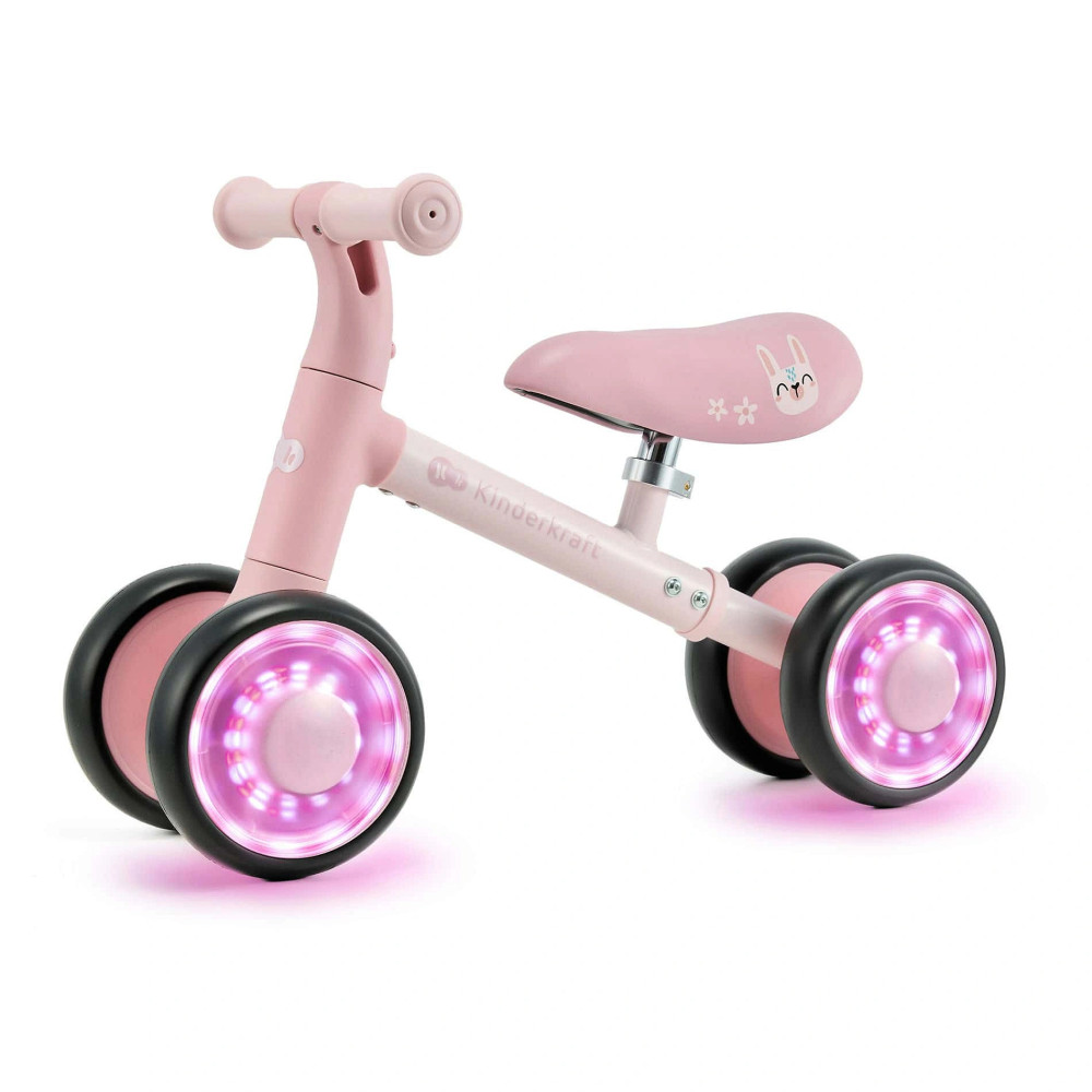 Kinderkraft Cutie Flash - чотириколісний міні-біговел (від 1 року, до 25 кг) • Pink (KRCUFL00PNK0000)