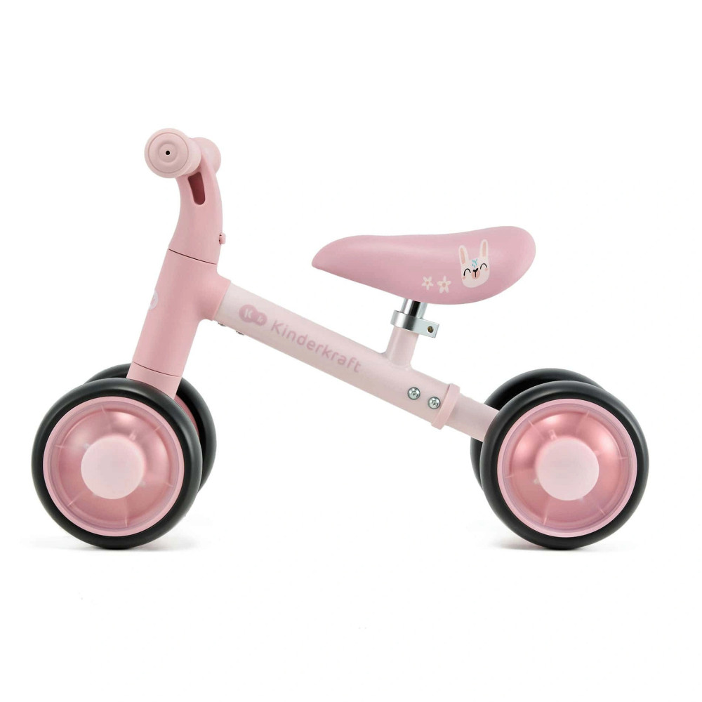 Kinderkraft Cutie Flash - чотириколісний міні-біговел (від 1 року, до 25 кг) • Pink (KRCUFL00PNK0000)