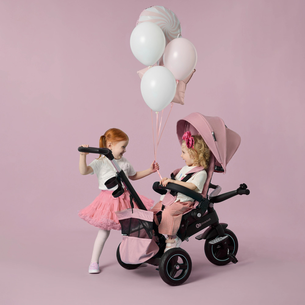 Kinderkraft Easytwist - триколісний модульний велосипед з можливістю реверсивного ходу (від 9 місяців до 5 років) • Beige (KREASY00BEG0000)